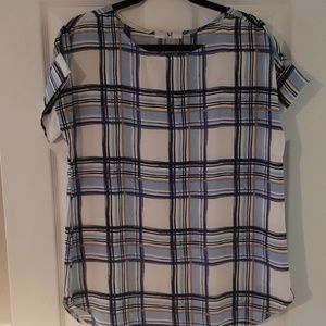 Ameila James plaid blouse
